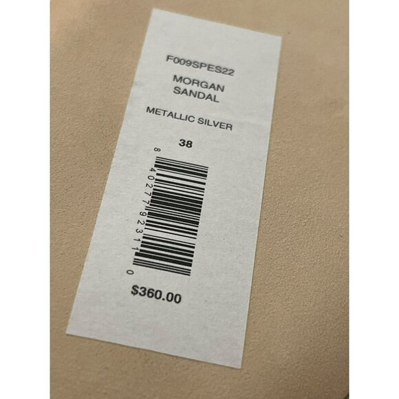 Caroline Constas $360 Silver Morgan Strappy  Sandals Designer Shoes NEW - Picture 8 of 12